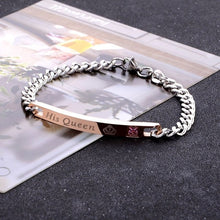 Load image into Gallery viewer, Women Silver Rose Gold Bracelet for Female Crystal Heart Charm Bracelet Women Bridal Wedding Fine Jewelry Gift
