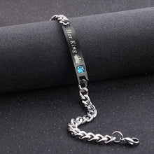 Load image into Gallery viewer, Women Silver Rose Gold Bracelet for Female Crystal Heart Charm Bracelet Women Bridal Wedding Fine Jewelry Gift