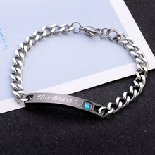 Load image into Gallery viewer, Women Silver Rose Gold Bracelet for Female Crystal Heart Charm Bracelet Women Bridal Wedding Fine Jewelry Gift