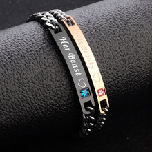 Load image into Gallery viewer, Women Silver Rose Gold Bracelet for Female Crystal Heart Charm Bracelet Women Bridal Wedding Fine Jewelry Gift