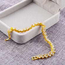 Load image into Gallery viewer, Women Silver Rose Gold Bracelet for Female Crystal Heart Charm Bracelet Women Bridal Wedding Fine Jewelry Gift