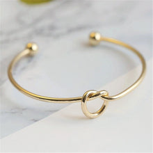 Load image into Gallery viewer, 2019 Hot New Fashion Adjustable Crystal Double Heart Bow Bilezik Cuff Opening Bracelet For Women Jewelry Gift Mujer Pulseras